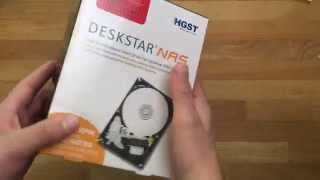 Ausgepackt Sehr gute NAS Festplatte HGST Deskstar NAS [upl. by Kinom]