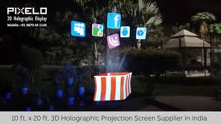 Event 3D Hologram Projection Screen in Mumbai Pune Delhi Bangalore Chennai India [upl. by Convery]