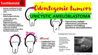 Unicystic ameloblastoma  Odontogenic tumors Oral pathology  Ameloblastoma [upl. by Furgeson502]