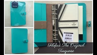 Filofax The Original Personal Turquoise  Unboxing [upl. by Mahan897]