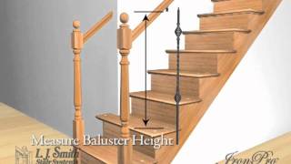 IronPro Baluster Fasteners Installation [upl. by Yrogerg8]