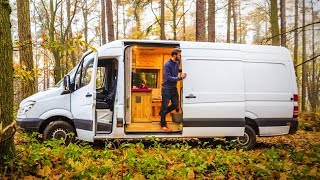 SKI CHALET on WHEELS  Van Conversion Built for WINTER Seasons ❄️ [upl. by Rutledge820]