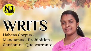 writs  political science Malayalam [upl. by Ikcir444]