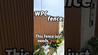 Wpc fence wpcflooring diy wpc wood wpvc installation woodworking wpcdoordesign wpcpanel [upl. by Eislel]