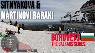 4K Skiing Borovets Sitnyakova and Martinovi Baraki Ski Area Bulgaria GoPro Hero11 [upl. by Ruthven]