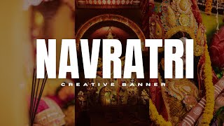 Create a Stunning Navratri Program Description Banner in Photoshop  Navratri 2024  Banner Design [upl. by Manard]