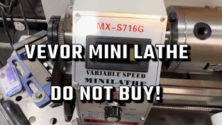 Vevor mini metal lathe review 7”x16” [upl. by Elbys]