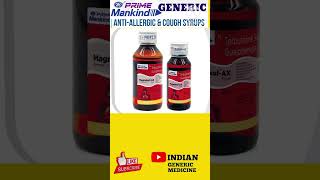 MANKIND GENERIC ANTI ALLERGIC COUGH SYRUP BRANDS INDIA medicine antiallergic coughsyrup brands [upl. by Nagiam]