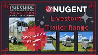 Nugent Livestock Trailer Range Features Dividing Gate Hanging Kit  Cheshire Trailers [upl. by Vivianna221]