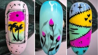 Trend Nail Completion 2024 ❤️  Colorful Nail Art2024 easynailart [upl. by Cressler]