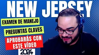 🔴 EXAMEN TEORICO DE MANEJO NEW JERSEY 2024 I Aprobarás con estas preguntas 🔥 🔥 🔥 [upl. by Laen]