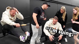 Knut gets injured on Gym Opening Day  Mizkif Gym [upl. by Nert]