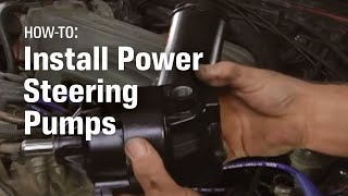 AutoZone Car Care How to Install the Power Steering Pump [upl. by Eelirak]