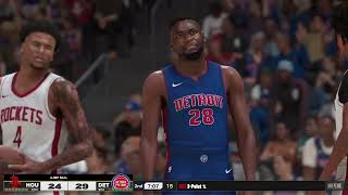 Pistons vs rockets part5 [upl. by Accem]