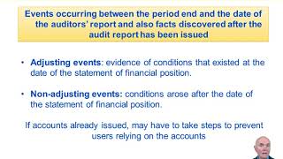 Subsequent Events  ACCA Advanced Audit and Assurance AAA [upl. by Enimrej]