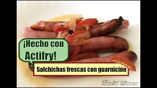 Salchichas con guarnición EN ACTIFRY [upl. by Jerrold10]