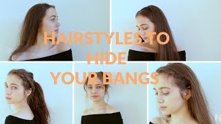 Hairstyles to hide your bangs [upl. by Elbas]