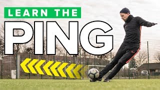 LEARN THE quotPINGquot  Long pass football skills tutorial [upl. by Ilime]