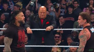 CM PUNK RETURN AND JOIN ROMAN REIGNS  PAUL HEYMAN RETURNS  WWE SMACKDOWN HIGHLIGHTS [upl. by Lerual571]