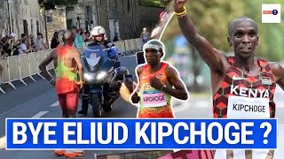 ELIUD KIPCHOGE Legendary marathoner drops out of Olympics race and hints at RETIREMENT  Athletics [upl. by Sinne]