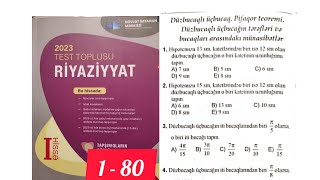 Düzbucaqlı üçbucaqPifaqor teoremiToplu2023blok 11cisinif miq abituriyent buraxilisimtahani [upl. by Chester]