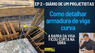 EP 2  Como detalhar armadura de viga curva [upl. by Christel]