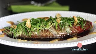 Steamed fish with ginger and green onion  Instant Pot Recipe Cá hấp hành gừng [upl. by Etnuahc]