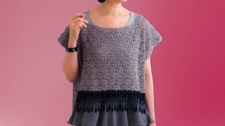 8 ROWS CROCHET STICH IN FAN PATTERN [upl. by Peri]