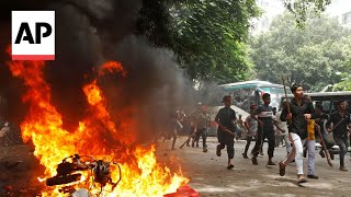 Violent protests in Bangladesh leave nearly 100 dead hundreds more injured [upl. by Allista]