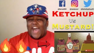 IllmacTV quotKetchup vs Mustard RAP BATTLE ft Dizaster RapOffquot REACTION [upl. by Fogel]