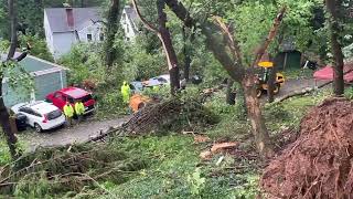 Damage in Harrisburg from storm Debby [upl. by Htenek770]