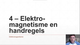 VWO  Elektromagnetisme 4  Elektromagnetisme en handregels [upl. by Niple95]