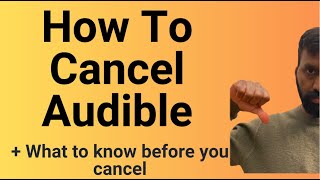 How to cancel your audible subscription [upl. by Nannahs636]