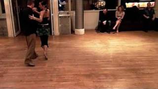 Mila Vigdorova amp Santiago Steele dance Griseta at Tango Lounge in NYC [upl. by Nnyltiac]