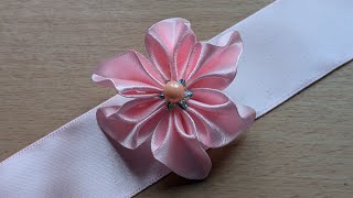 Effortless Ribbon Flower Making Easy Embroidery Guide [upl. by Leelaj]