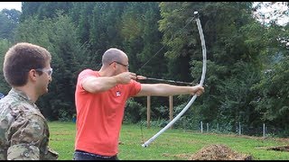 Powerful PVC Pipe Long Bow Under 10 [upl. by Wolliw]