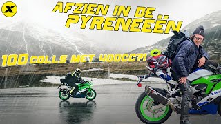 100 bergpassen op een Kawasaki ZX4RR Afzien in de Pyreneeën [upl. by Hoang]