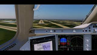 Xplane 12  Delta A350  Chicago OHare arrival with a Gusty wind [upl. by Virgel270]