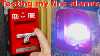 Testing Both My Fire Alarm Systems generator failed November Monthly Testing [upl. by Viole]