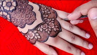 Wedding special mehndi design  bridal mehndi design  back hand mehndi design [upl. by Granniah]