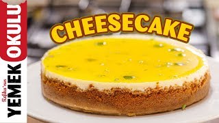 Cheesecake 101 Temel Cheesecake Tarifi  Limonlu Cheesecake [upl. by Zobe306]