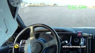 Euro NCAP  Range Rover  2012  ESC test [upl. by Derayne]