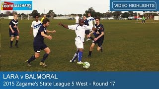 2015 FFV Rd 17  Lara v Balmoral [upl. by Ailuy]