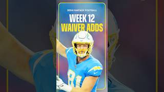 Top 3 WAIVER ADDS Ahead of Week 12  Fantasy Football 2024 shorts [upl. by Annoved]