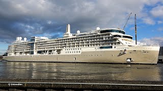 SILVER RAY ship launch  spectacular float out of brand new SILVERSEA cruise ship at MEYER WERFT 4K [upl. by Siravrat200]