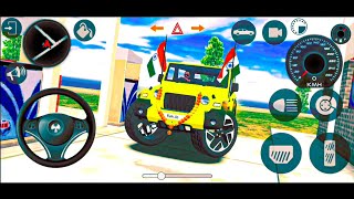 Modified Mahindra Thar Car Games Indian Cars Gadi Wala Game  Car Game Android Gameplay 2024 [upl. by Siletotsira]