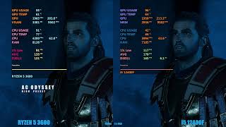 Ryzen 3600 vs i5 12400 gaming [upl. by Marmawke]