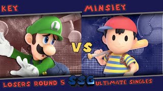 Super Smash Galaxy Ultimate Singles Key vs Minsiey Losers Round 5 [upl. by Mcclimans]