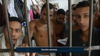 Detentos criam favela dentro de penitenciária no Recife PE [upl. by Aitel]