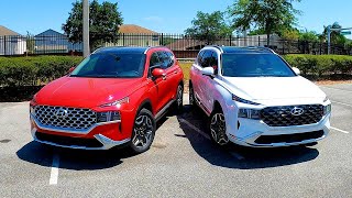 2021 Hyundai Santa Fe Calligraphy VS 2021 Santa Fe Limited [upl. by Eiclehc712]